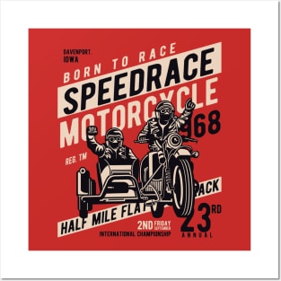 speedrace motorcycle Posters and Art